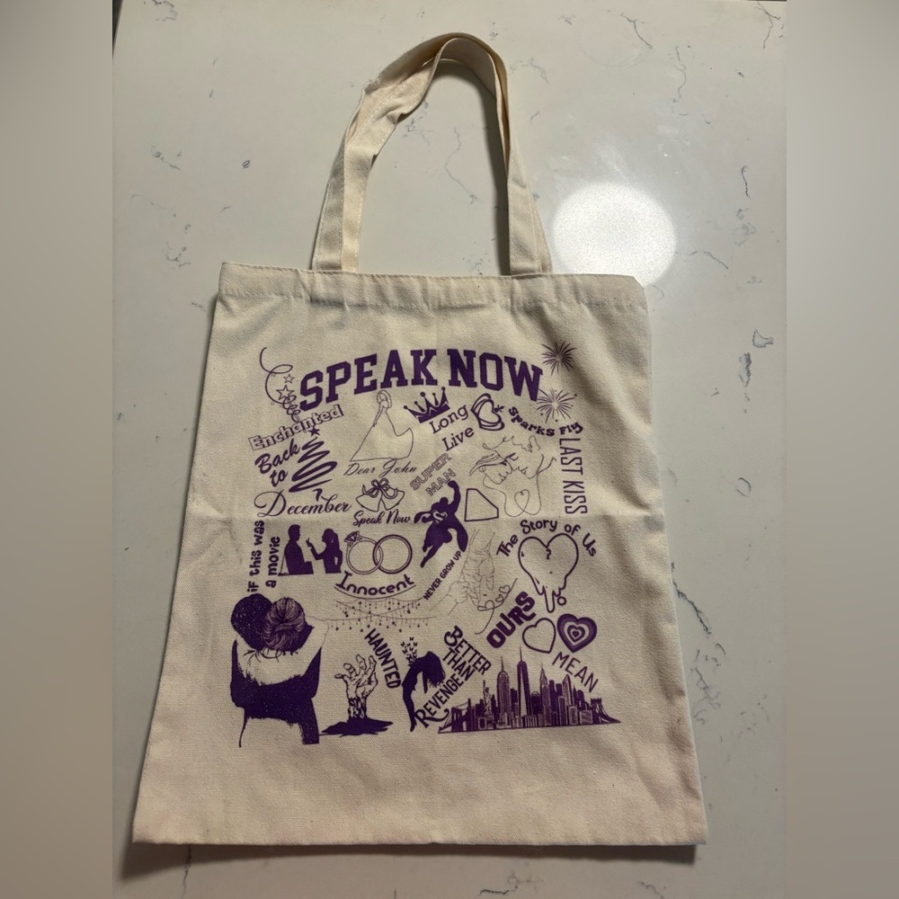 Taylor Swift Speak Now Tote Bag